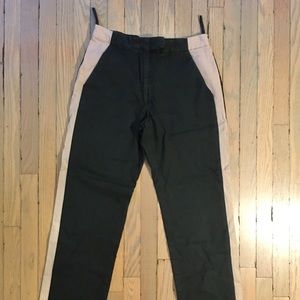 Black straight pants